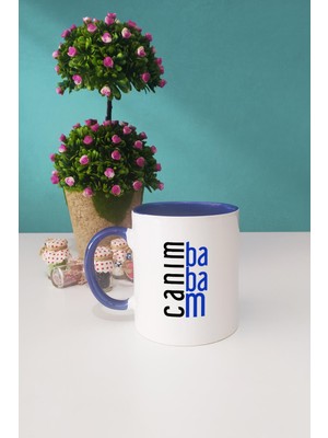 Hedizu Babaya Hediye Canım Babam Kupa Bardak Lacivert