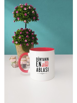 Hedizu Ablaya Hediye Kupa Bardak Kırmızı