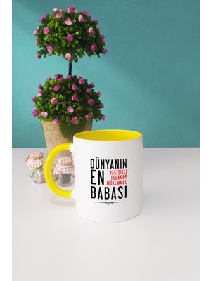 Babalar Günü Hediyesi Kupa Bardak Sarı