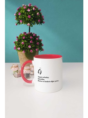 Hedizu Yıl Dönümü Hediyesi Eş Kupa Bardak Kırmızı