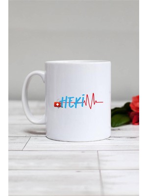 Doktora Hediye Hekim Kupa Bardak Beyaz