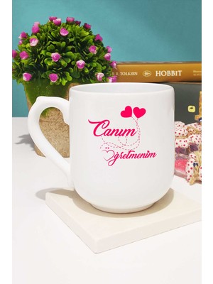 Öğretmene Hediye Kupa Bardak Oval