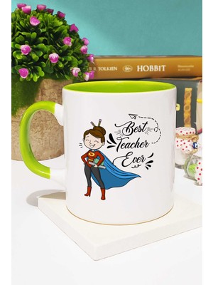 Hedizu Öğretmene Hediye Öğretmenler Günü Hediyesi Kupa Bardak Yeşil