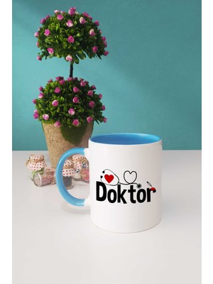 Doktora Hediye Kupa Bardak Mavi