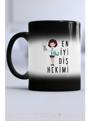 En Iyi Diş Hekimi Hediye Kupa Bardak Sihirli