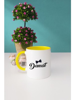 Damat Hediye Kupa Bardak Sarı