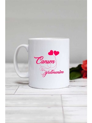 Hedizu Öğretmene Hediye Kupa Bardak Beyaz