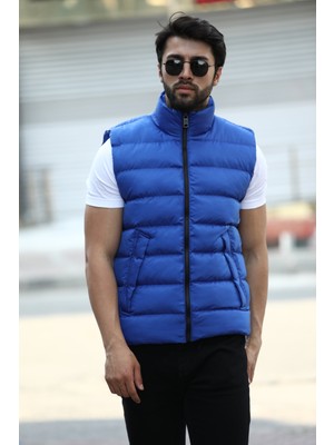 Weyeze Dik Yaka Kalın Şişme Yelek AC-K59074LNS