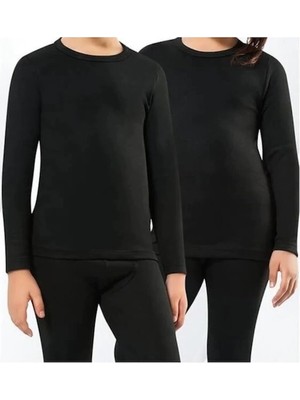 Kota 2005 Termal Üst Siyah Renkli Erkek Çocuk İçlik %60 Polyester %35 Viskon %5 Elastan