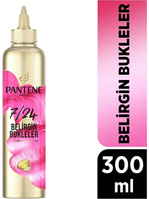 Pantene 7/24 Anında Bukle Şekillendirici Durulanmayan Krem 300 ml Belirgin Bukleler İçin