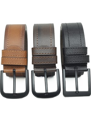 Deribond 3 Adet Erkek Kemer Kot Kanvasa Uygun