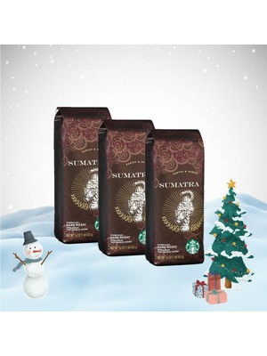 Starbucks Yılbaşı Paketi Sumatra Çekirdek Kahve 250 gr x 3