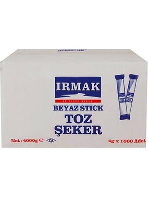 Irmak Stick Toz Şeker 1000'li  4 kg