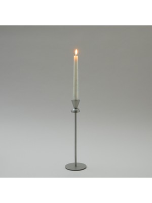 Chakra Peggy Şamdan 8X28 cm Gümüş