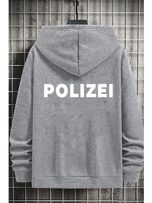 Trendypassion Unisex Polizei Sırt Baskılı Sweatshirt