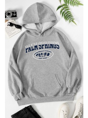 Trendypassion Unisex Palm Springs Baskılı Sweatshirt