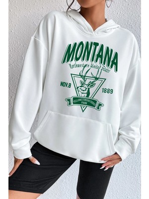 Trendypassion Unisex Montana Baskılı Sweatshirt
