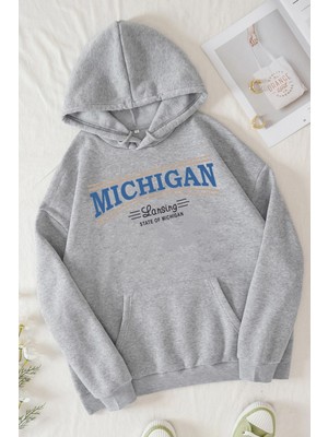 Trendypassion Unisex Michigan Tasarım Sweatshirt