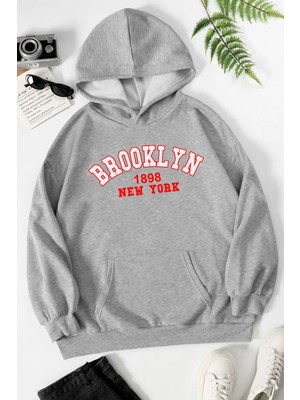 Trendypassion Unisex Brooklyn Baskılı Sweatshirt