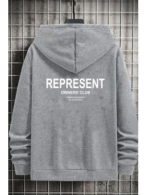 Trendypassion Unisex Represent Sırt Baskılı Sweatshirt