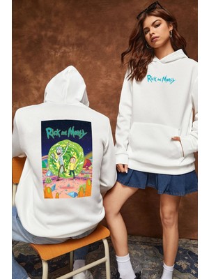 Trendypassion Unisex Rick And Morty Baskılı Sweatshirt