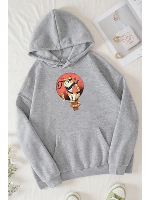 Trendypassion Unisex Shinobi Kedi Baskılı Sweatshirt