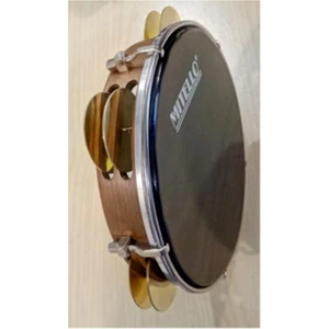 Profesyonel Çift Kat Kasnak El Yapımı Pirinç Zilli Def