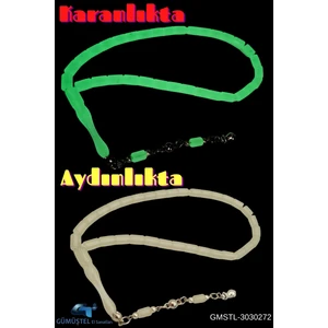 Gümüştel El Sanatları Kedi Gözü Tesbih Karanlıkta Parlayan Fosforlu Kedi Gözü