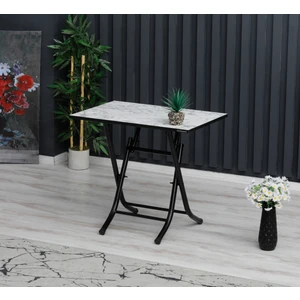 50 x 70 cm  Katlanır Masa Kamp Masası Karavan Masası Mutfak Masası Balkon Masası Çalışma Masası Beyaz