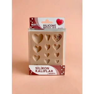 HOBİ MARKET ART Silicone Moulds Silikon Epoksi,hamur ve Polimer Kil Kalıbı Hearts