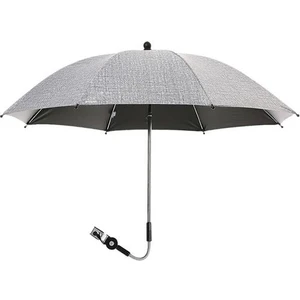 Bebek Arabası Için Ayrılabilir 360 Derece Ayarlanabilir 75 cm Şemsiye - Gri
