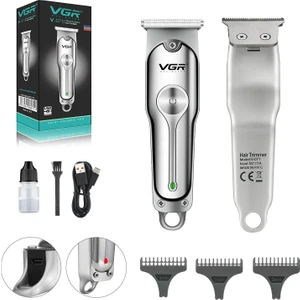 Saç Sakal Tıraş Makinesi Mini Şarjlı Metal Profesyonel Vgr V-071