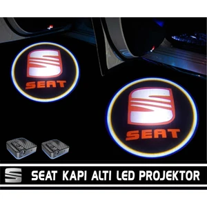 Seat Araçları Için Kapı Altı Logo 7 LED Projektör (2 Adet)
