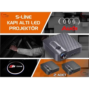 Audı S Line  Araçları Için Kapı Altı Logo 7 LED Projektör (2 Adet)