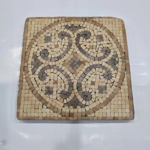 Şeker Portakalım Dekoratif Figürlü Doğal Taş Banyo Gider Kapağı Süsü Tekli 10X10 cm