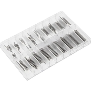 Gümüş Paslanmaz Çelik 8-25MM Yay Çubukları Kayış Bağlantı Pimleri Onarım 144PCS