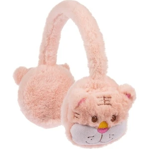 Arıcı Store Yeni Sezon Kız Çocuk Kışlık Somon Rengi Peluş Kulaklık