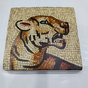 Şeker Portakalım Dekoratif Figürlü Doğal Taş Banyo Gider Kapağı Süsü Tekli 10X10 cm