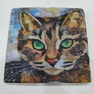 Şeker Portakalım Dekoratif Figürlü Doğal Taş Banyo Gider Kapağı Süsü Tekli 10X10 cm