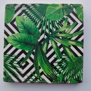 Şeker Portakalım Dekoratif Figürlü Doğal Taş Banyo Gider Kapağı Süsü Tekli 10X10 cm