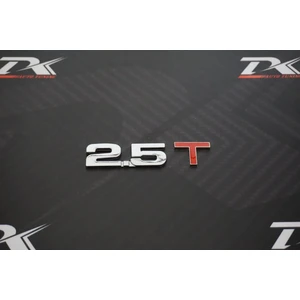 DK Tuning Audi 2.5 T Bagaj Yazı Logo 3m 3D Krom Metal Orjinal Ürün