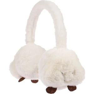Arıcı Store Yeni Sezon Kız Çocuk Kışlık Krem Rengi Peluş Kulaklık