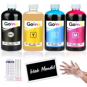 Goink® Muadil Epson L6490 112 Ecotank Pigment Mürekkep 4 Renk 500 ml