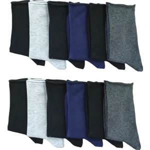 Bayan 12'li   Şeker Çorabı Sıkmayan Lastik Dört Mevsim Çorap