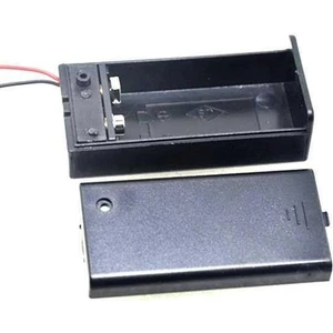 9V Pil Yuvası Kapaklı Anahtarlı