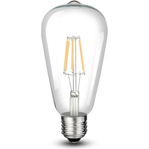 5'li CT-4353 8W E27 ST64 6500K Beyaz Uzun Flament Led Ampul