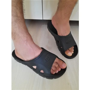 Plastik Banyo Tuvalet  Terliği Siyah MZ145