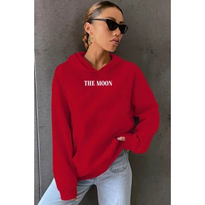 The Moon Baskılı Sweatshirt