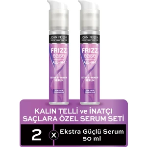 John Frieda Kalın Telli ve Inatçı Saçlar Için Extra Güç Serum 2'li Set