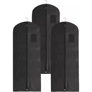 Uzun Abiye Elbise Kılıf 3 Adet 60*160 cm  Siyah